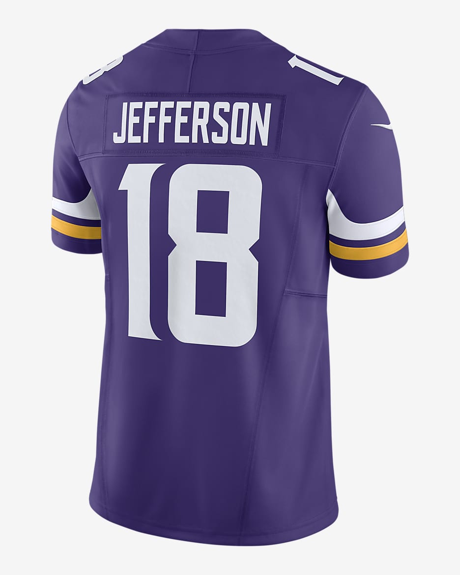 Nike Authentic Justin Jefferson Minnesota deals Vikings Limited Purple Jersey Mens XL